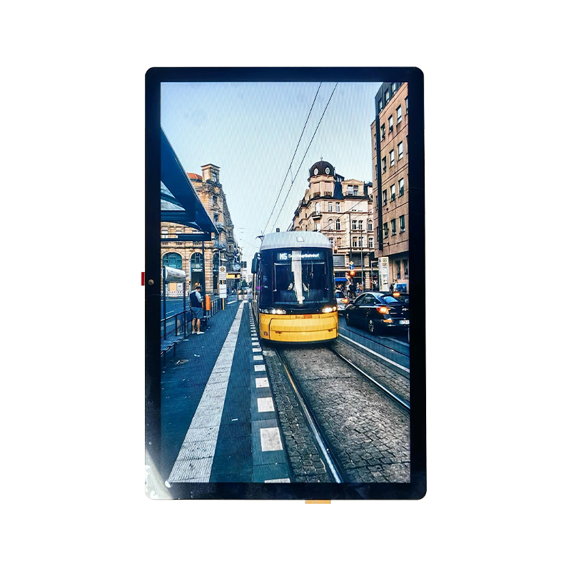 How does full-viewing angle technology improve the viewing angle limitations of traditional LCD displays and enhance the ability for multiple users to share screen content?